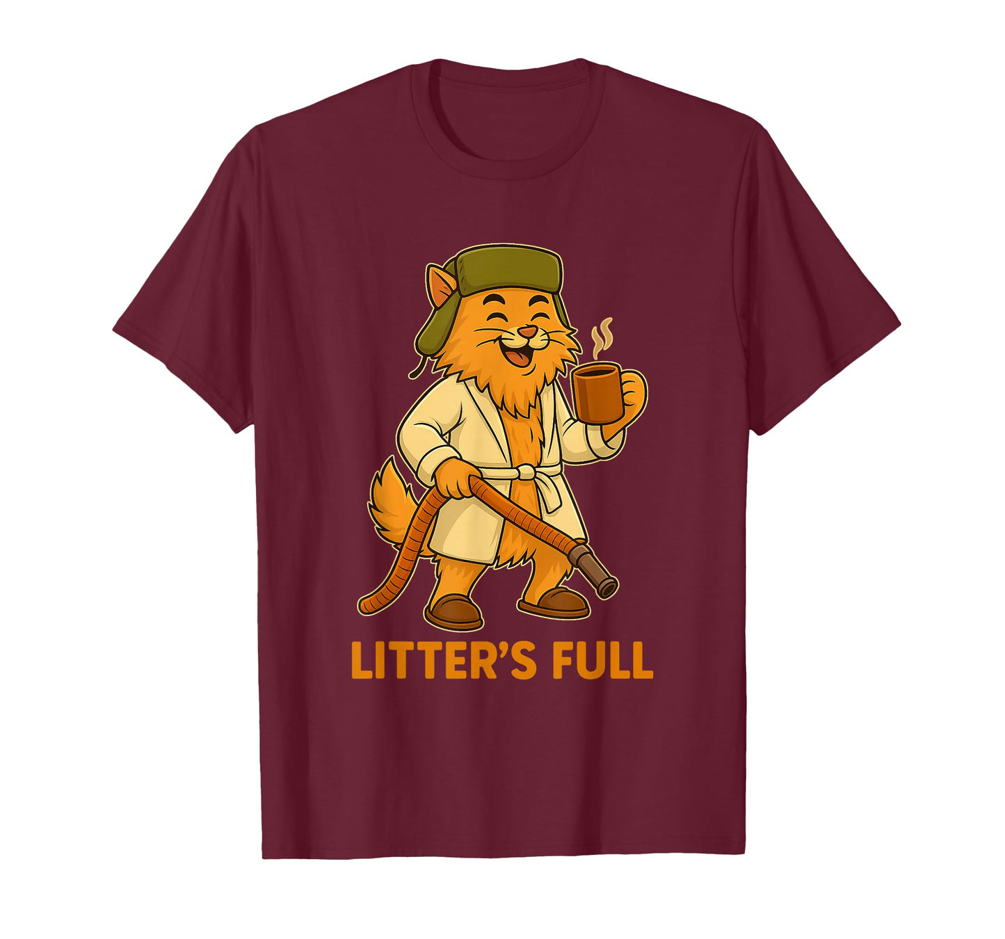 Funny Christmas Vacation Litter s Full Cat Parody Tee T-Shirt