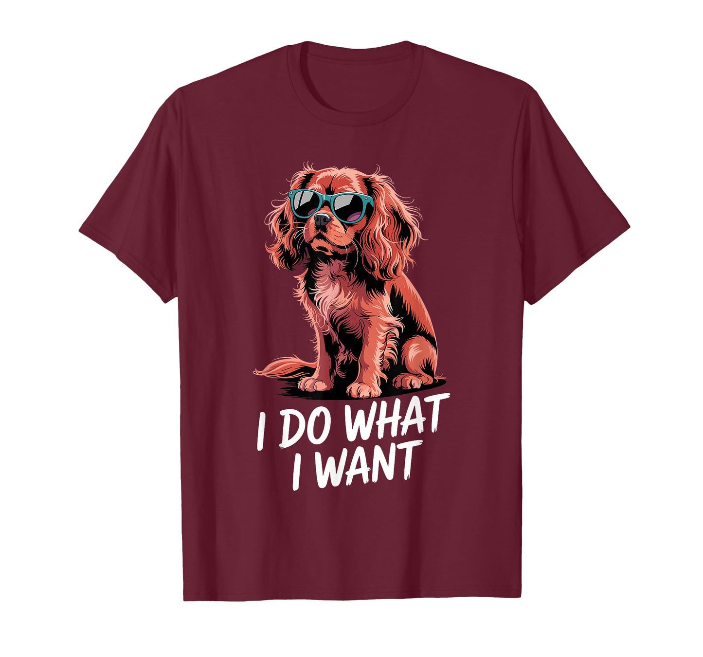 Cavalier King Charles Art for Men Women Cavalier Spaniel Dog T-Shirt