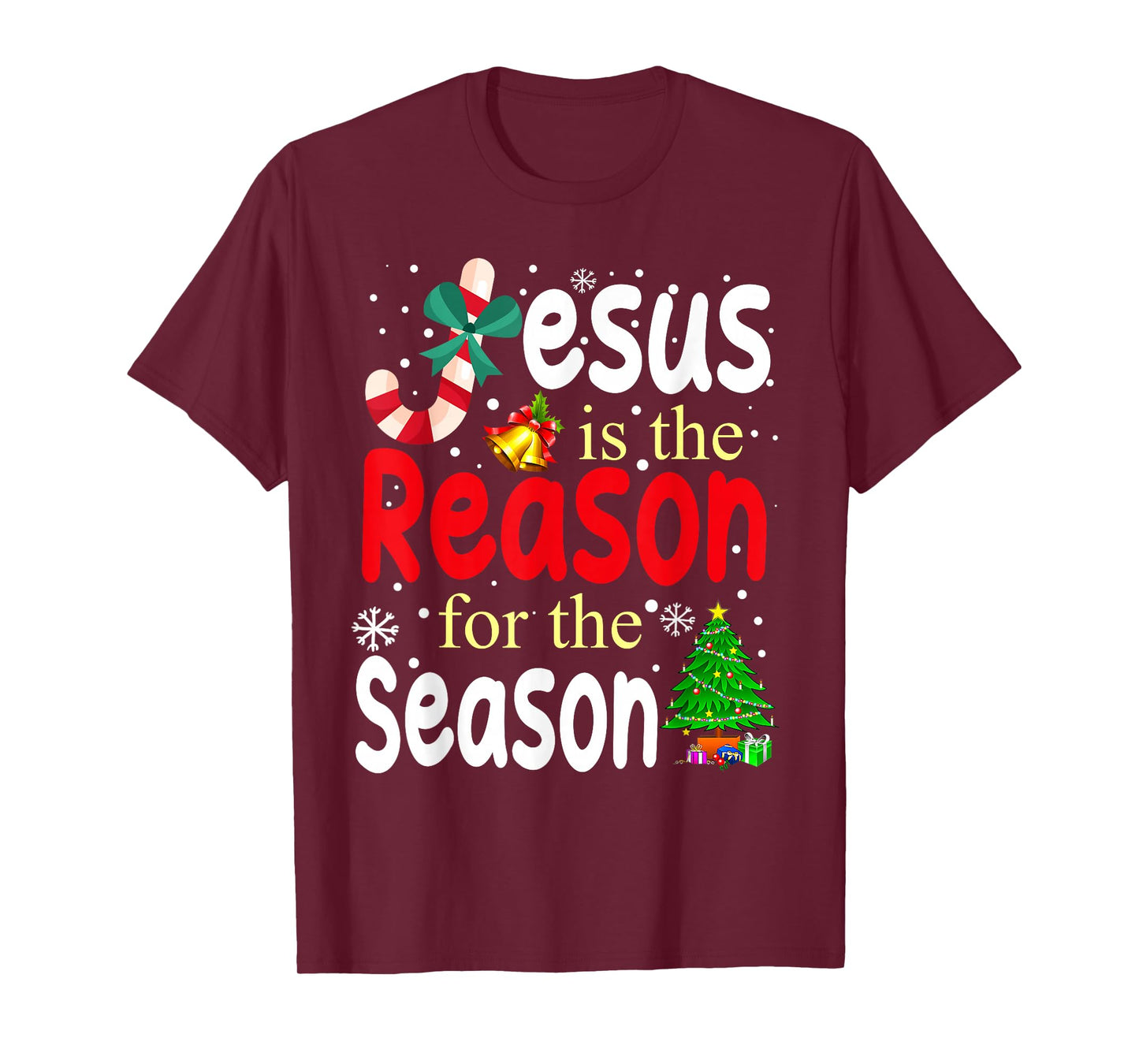 Jesus is The Reason for The Season Christian Christmas Xmas T-Shirt