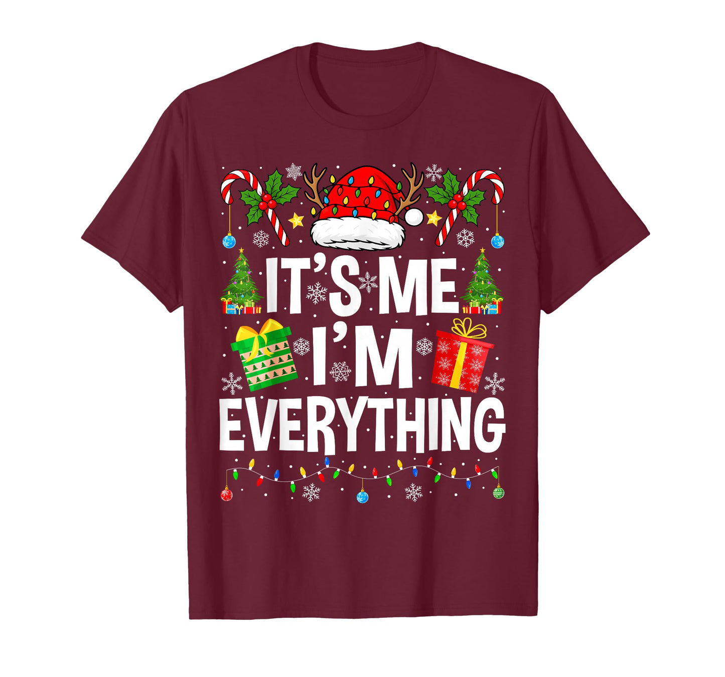 I Have Everything I Need Couples Pajamas Christmas Couple T-Shirt