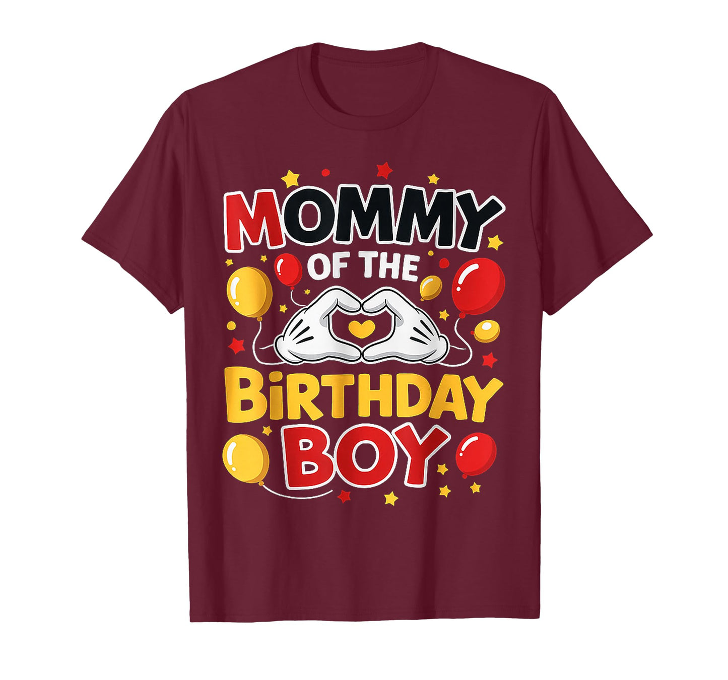 Mommy of The Birthday Boy Family Party Birthday T-Shirt