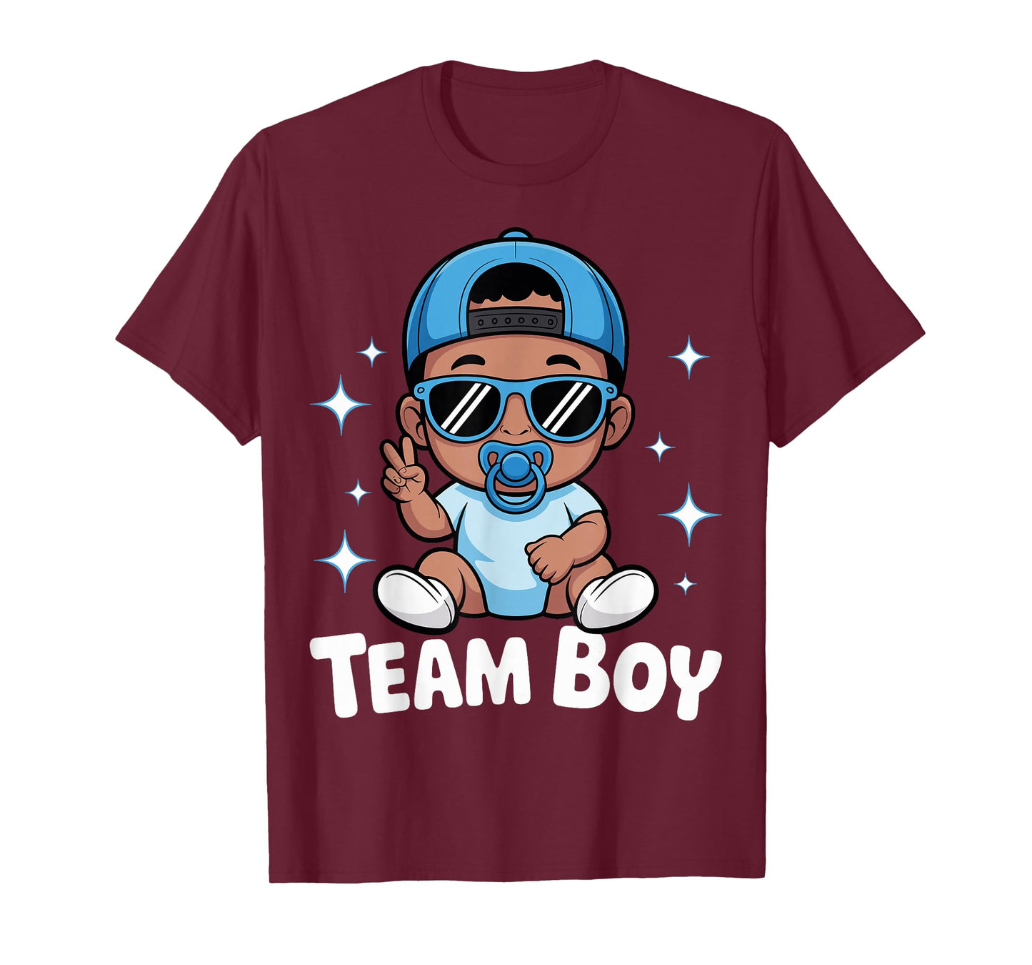 Team Boy Baby Announcement Gender Reveal Family Party T-Shirt