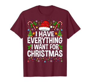 I Have Everything I Need Couples Pajamas Christmas Couple T-Shirt