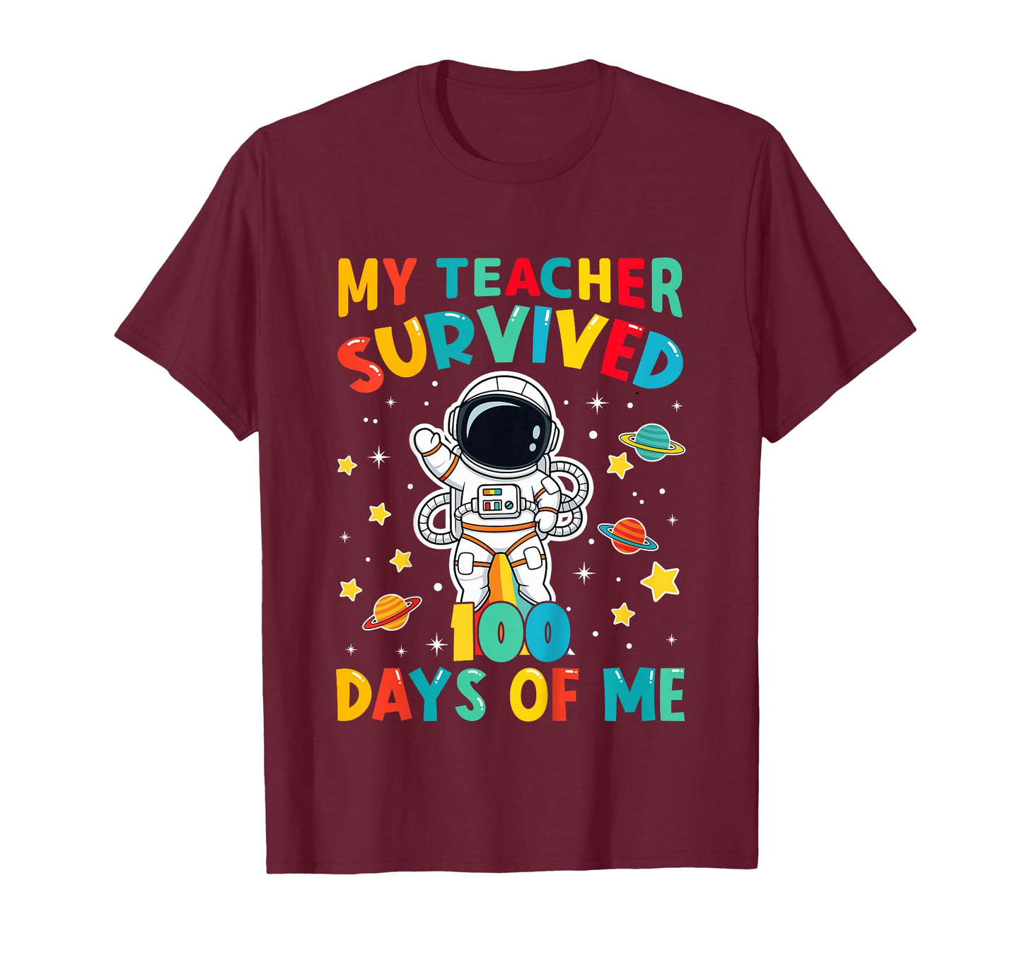 My Teacher Survived 100 Days of Me 100th Day of School Boys T-Shirt