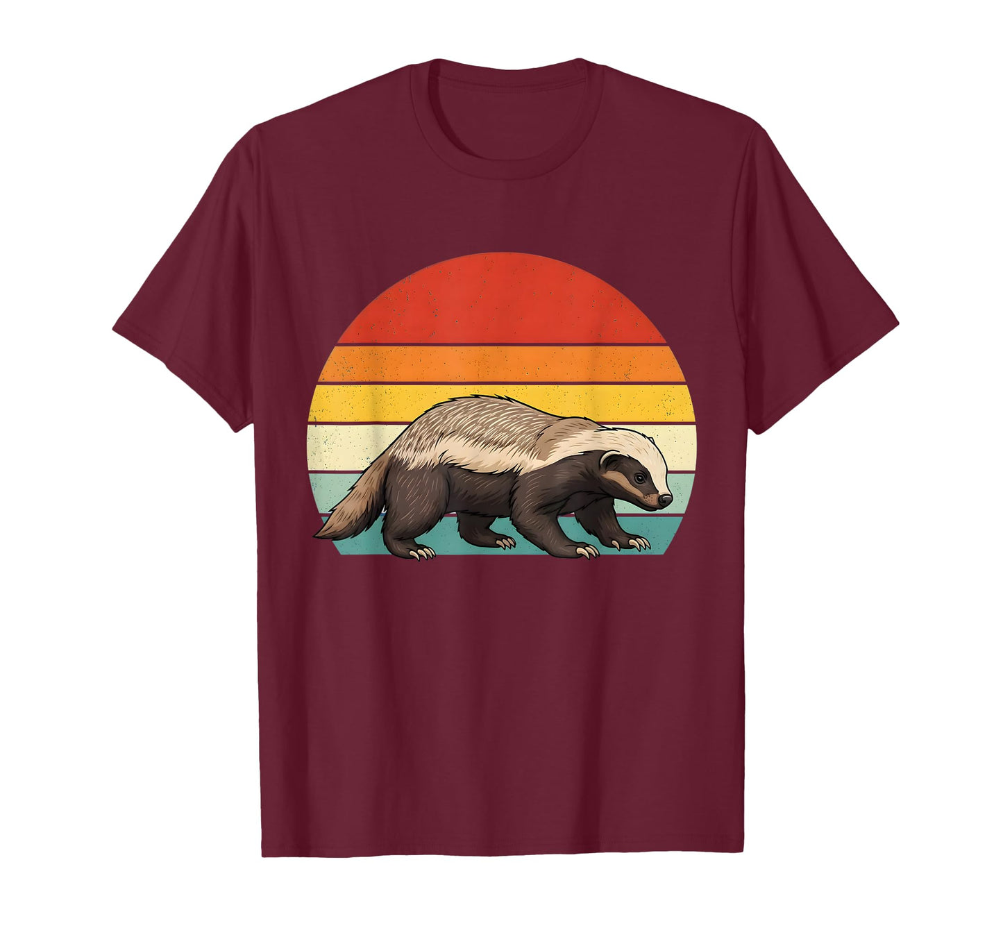 Vintage Honey Badger Retro Wildlife Animal Lover Men Women T-Shirt