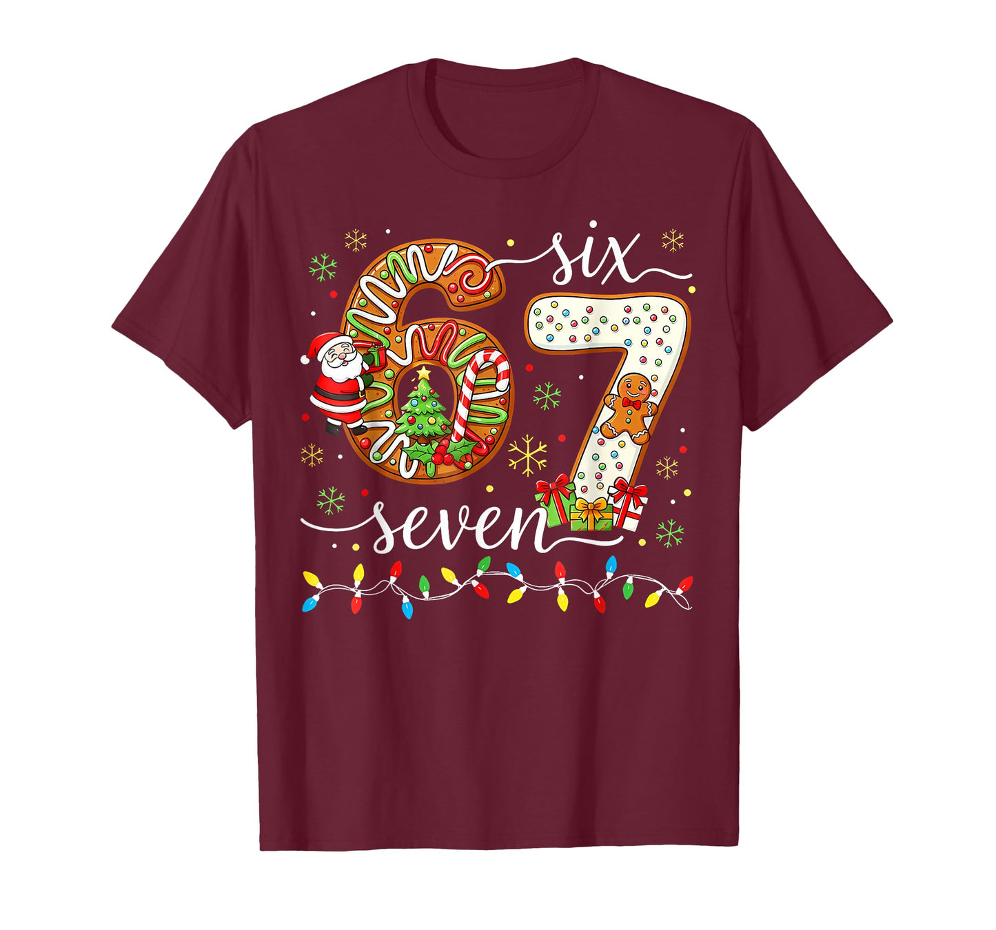 67 Meme Six Seven for Kids Women Men Boys Girls Christmas T-Shirt