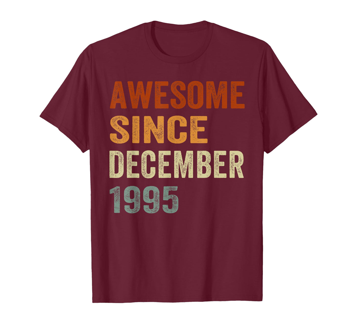 Retro Awesome Since December 1995 30 Years Old 30th Birthday T-Shirt