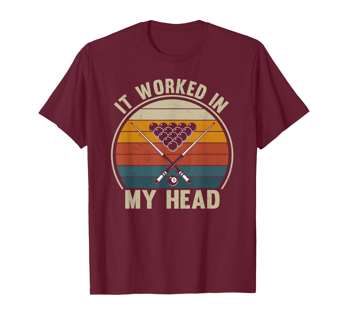 Funny Billiard Lover, Billiards Player Vintage Snooker T-Shirt