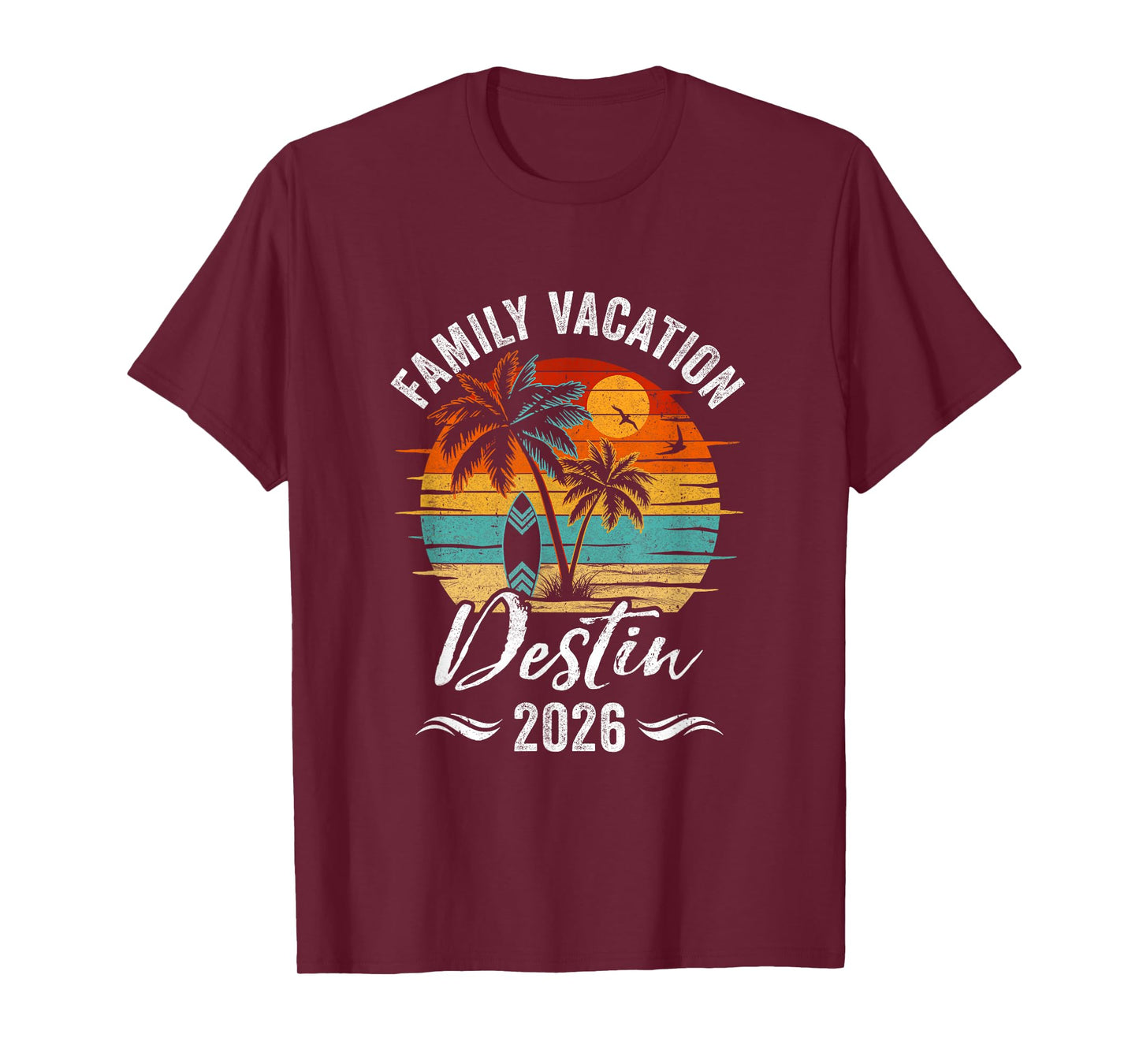 Family Vacation 2026 Vintage Destin Summer Matching Trip T-Shirt