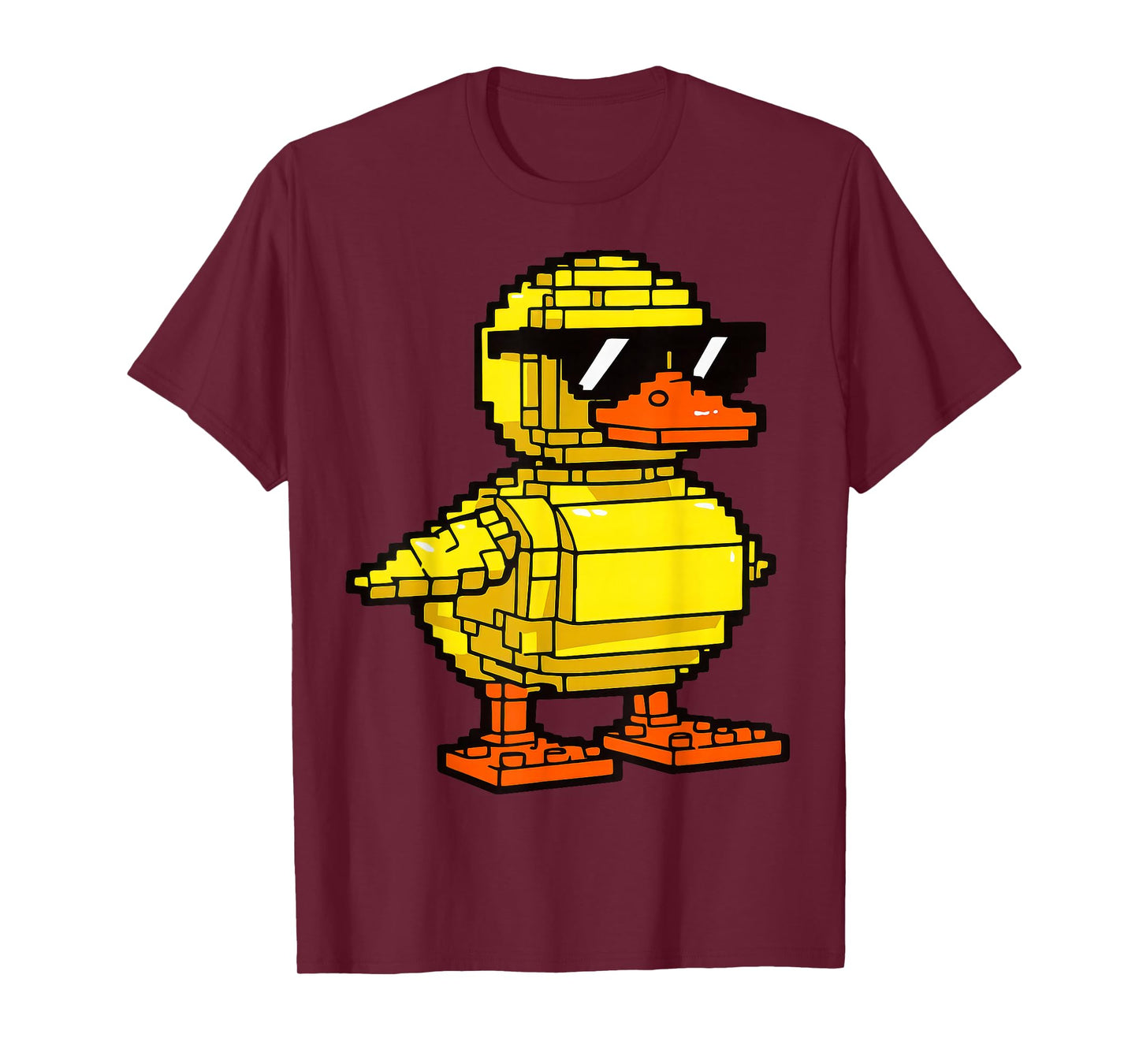 Funny Duck Brick Master Builder Block Building Boys Birthday T-Shirt