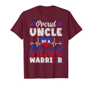 Proud Uncle of A Heart Warrior CHD Awareness Month T-Shirt