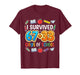 100th Day Boys I Survived 67 + 33 Funny 100 Days of School T-Shirt