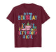 Its My Birthday Lets Party A Lotl Axolotl Boys Girls Kids T-Shirt