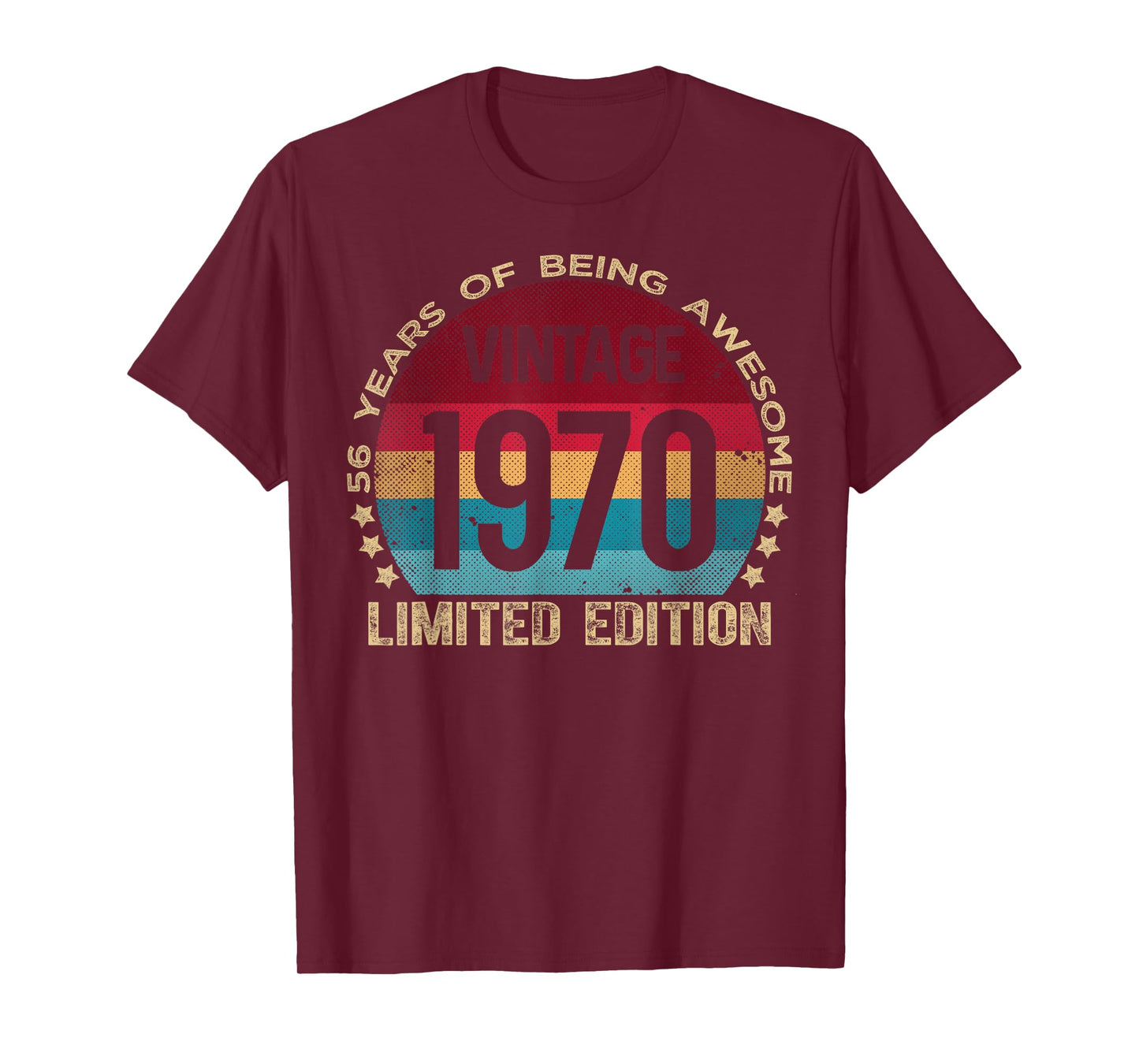 56 Year Old Gifts Vintage 1970 Limited Edition 56th Birthday T-Shirt