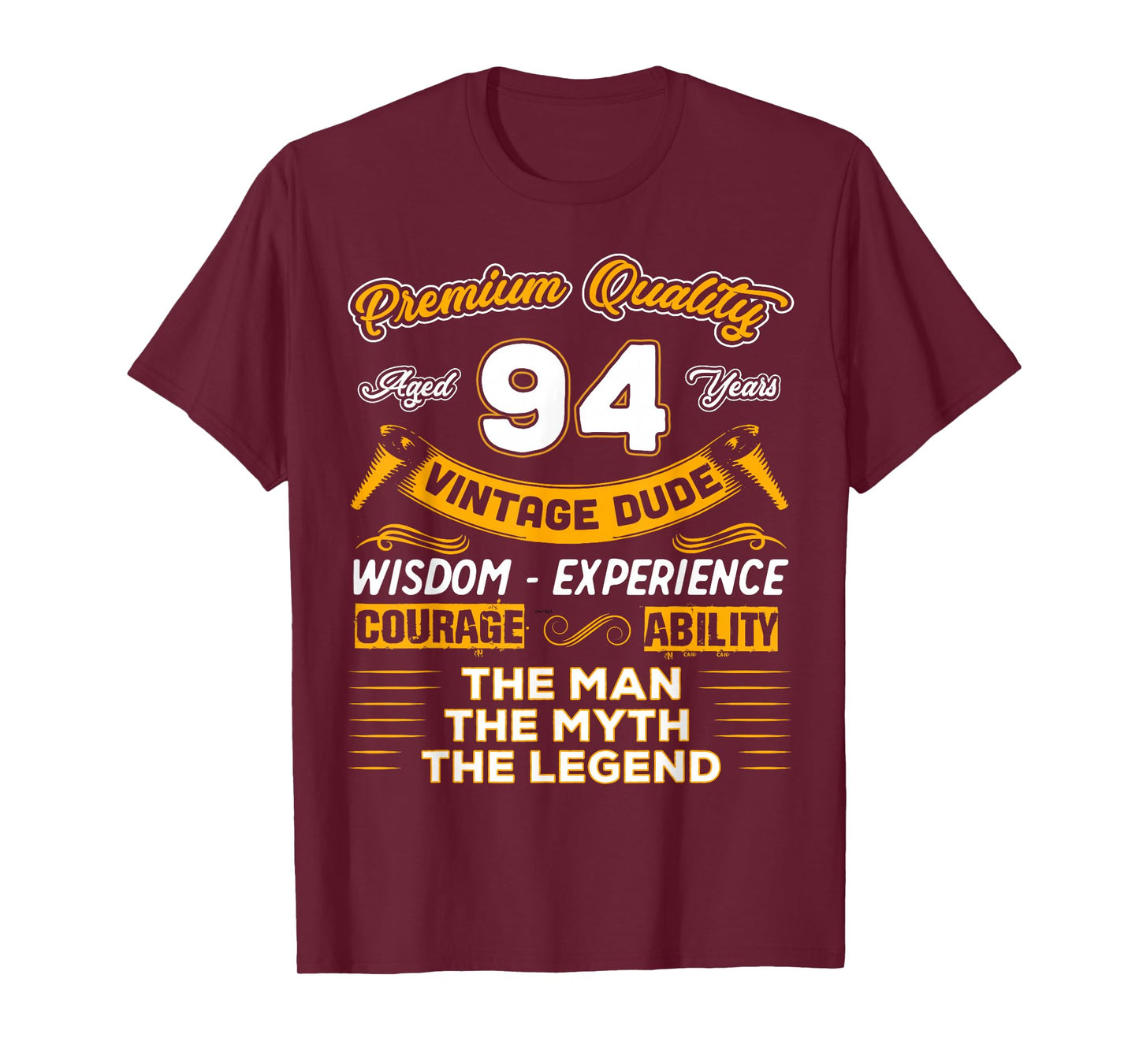 Vintage Man Myth Legend 94th Birthday Gift for 94 Years Old T-Shirt