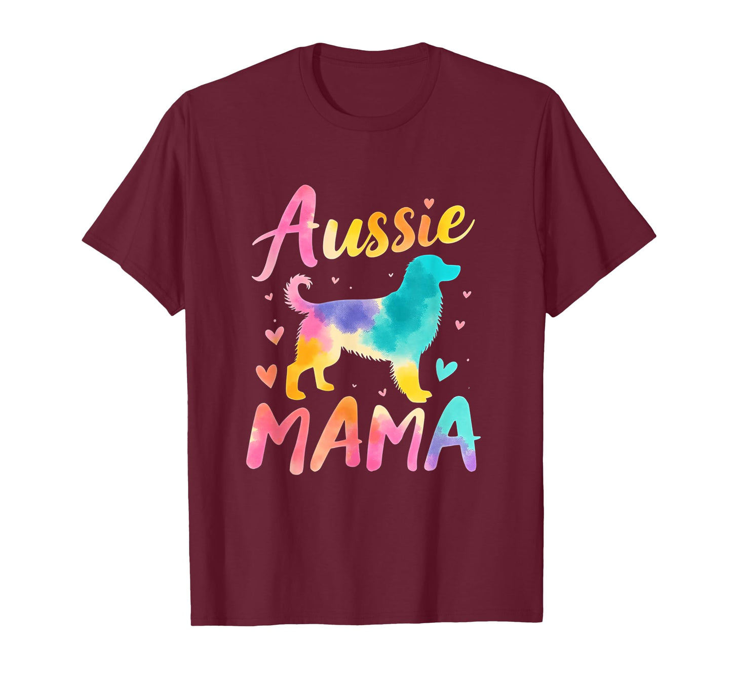 Australian Shepherd Mama Colorful Australian Shepherd Mom T-Shirt
