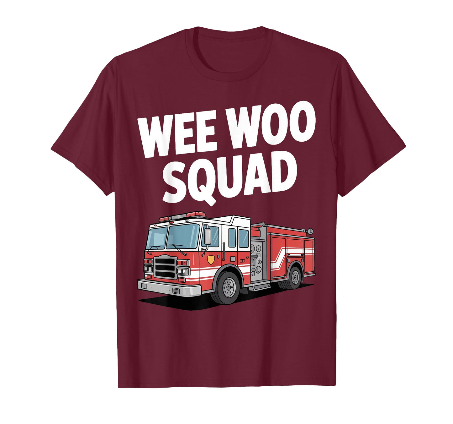 Funny Firefighter Art Men Women Kids Fire Truck Firefighter T-Shirt