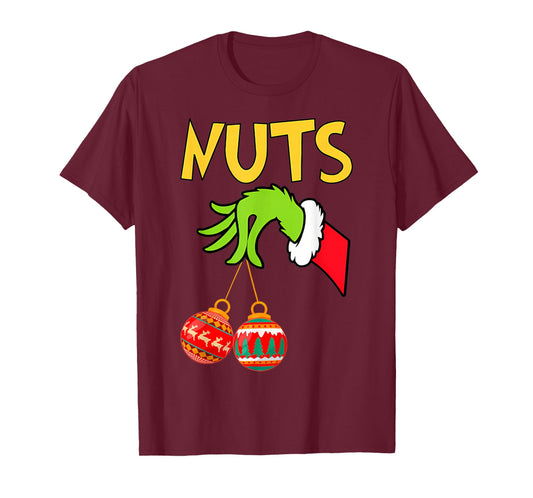 Cute Chest Nuts Shirts Xmas Couple Christmas Matching Funny T-Shirt