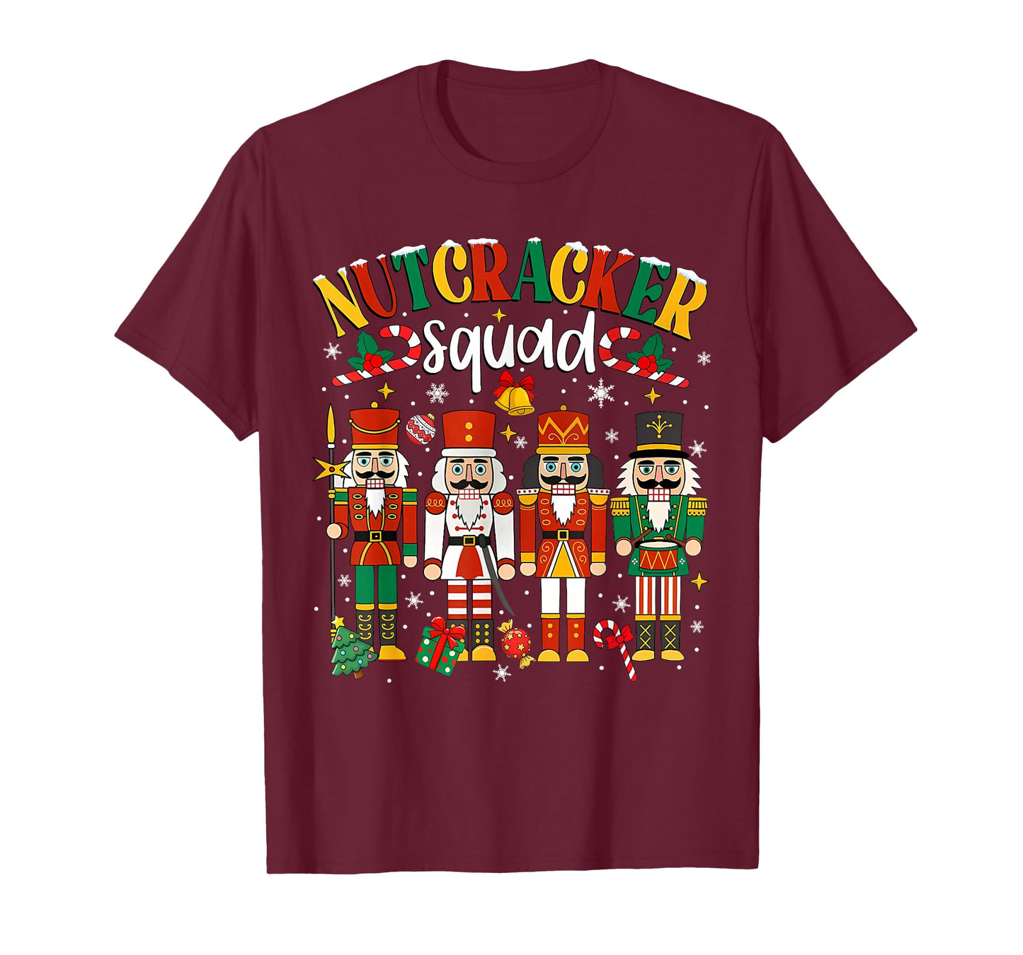 Christmas Nutcracker Squad Ballet Dance Women Kid Girls Xmas T-Shirt