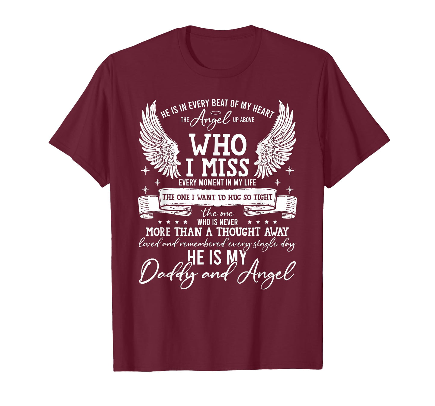 My Daddy is My Guardian Angel in Heaven, Grief to Daddy T-Shirt