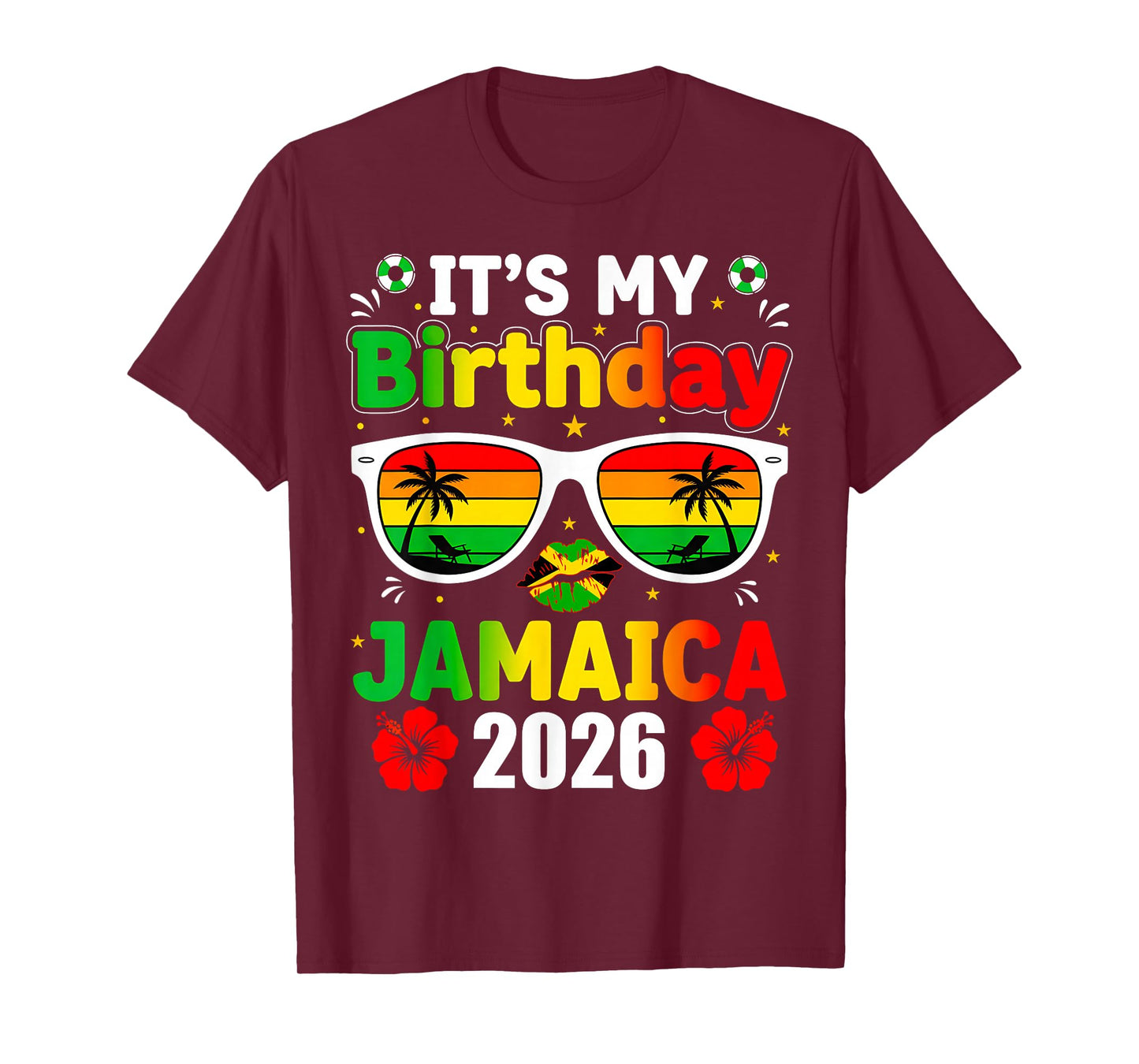 Jamaica Vacation 2026 Birthday Squad Family Trip Crew T-Shirt
