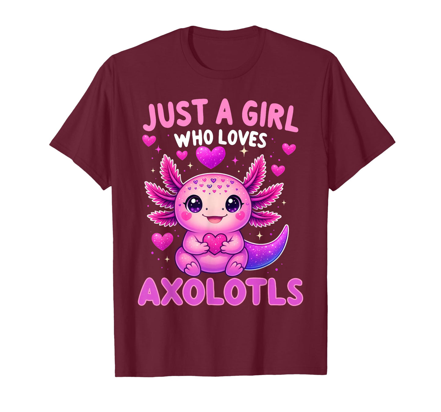 Axolotl Kawaii Just A Girl Who Loves Axolotls Girls Kids T-Shirt