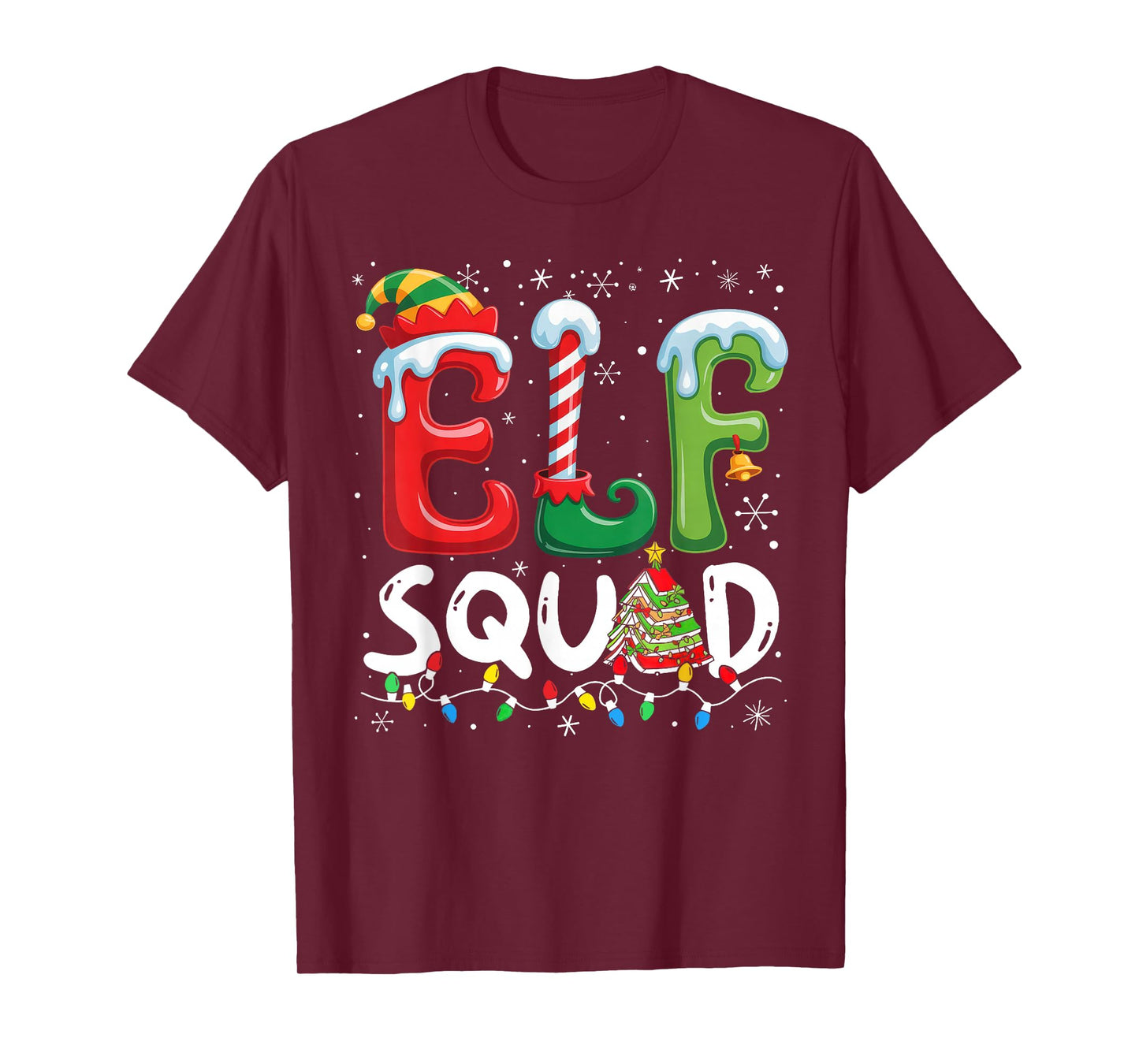 ELF Squad Funny Christmas ELF Student Teacher Men Women Kids T-Shirt