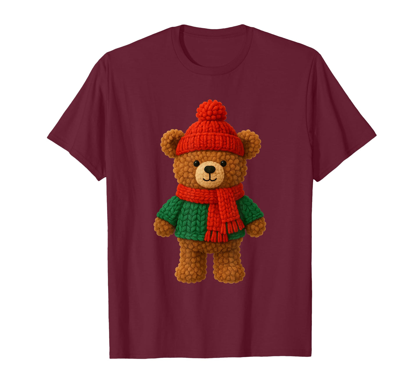 Cute Christmas Bear Winter Snow T-Shirt