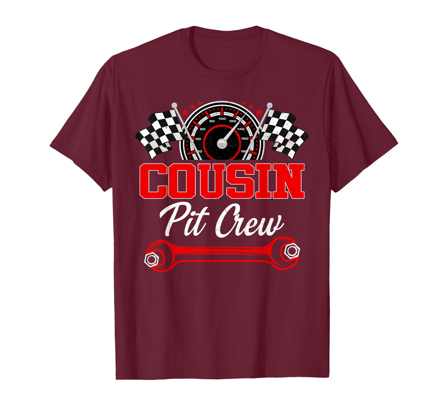 Cousin Pit Crew Birthday Racing Family Matching T-Shirt