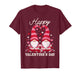 Happy Valentine Gnomes Cute Red Hearts Love Gnome Women T-Shirt