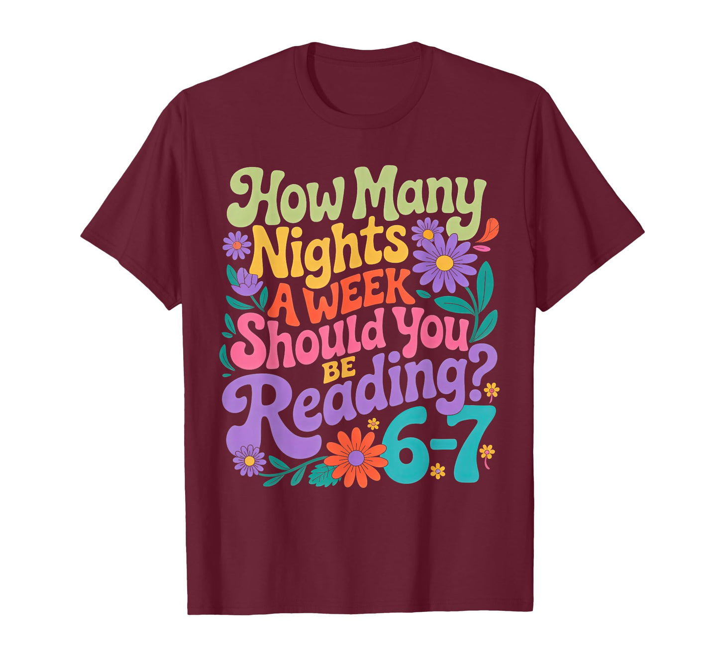 Reading Six Seven Meme Book Lover 67 Teacher 6 7 T-Shirt
