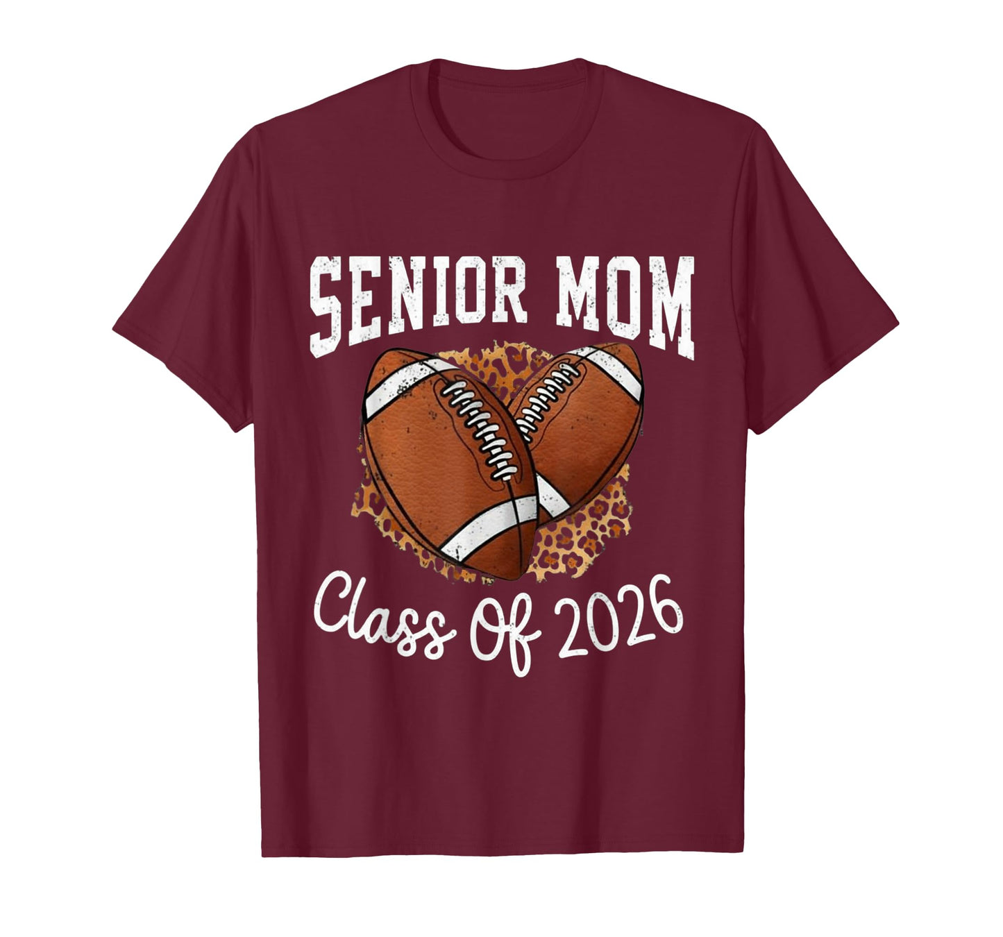 Senior Football Mom Class of 2026 Football Mom Graduation T-Shirt