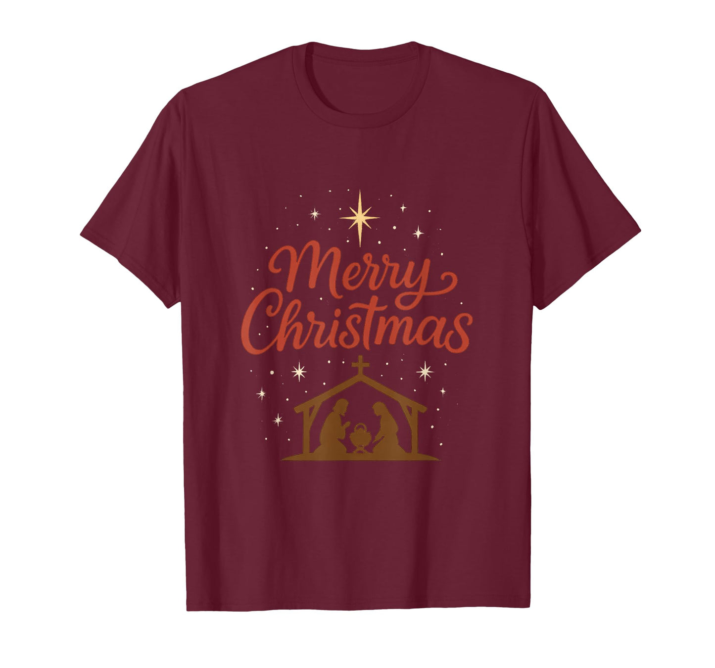 Merry Christ Mas Christian Christmas Jesus Christmas Family T-Shirt