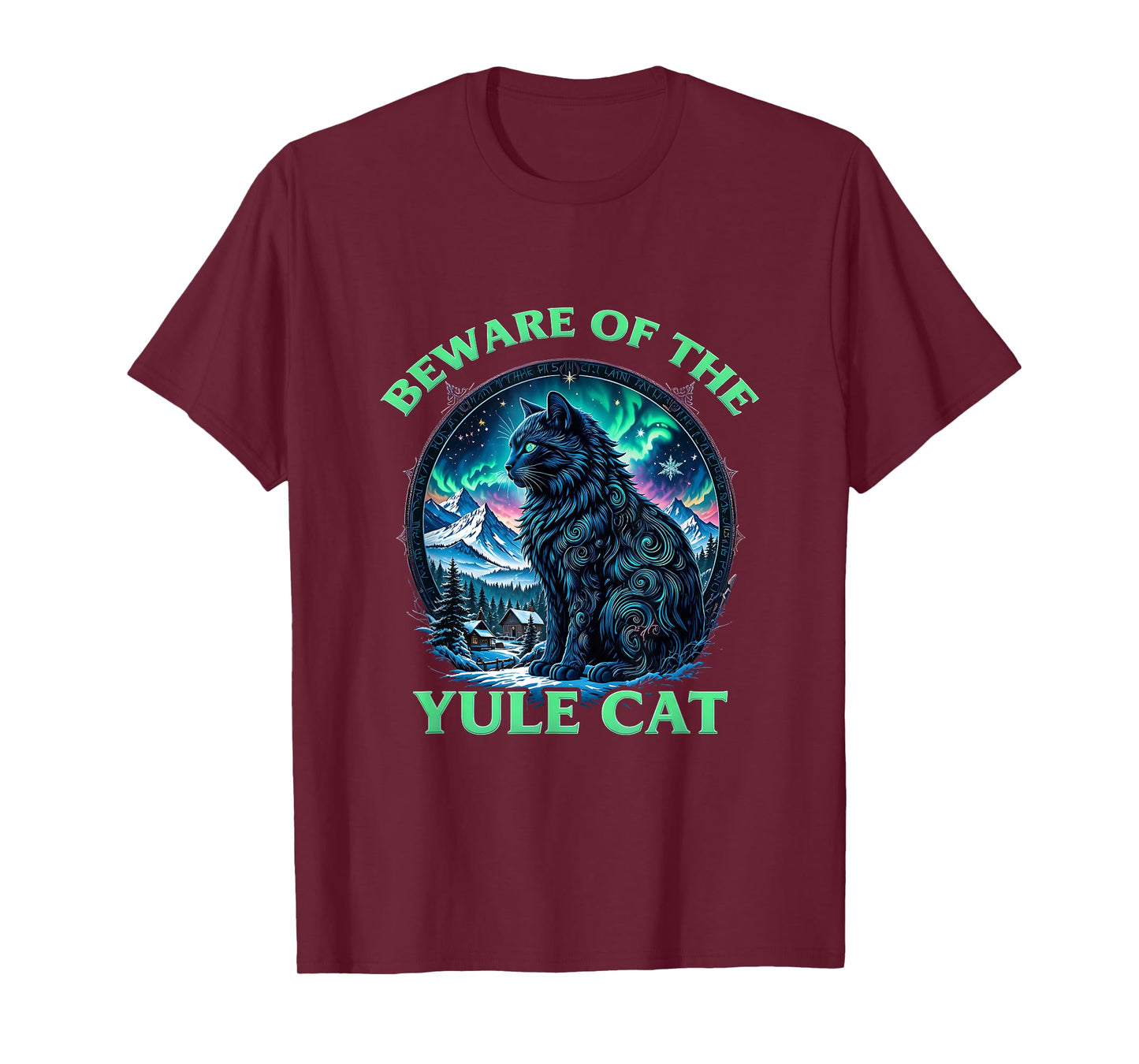 Yule Cat Icelandic Christmas Vintage Beware Jolakotturinn T-Shirt