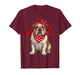 English Bulldog Valentines Day Dog Lover Heart T-Shirt