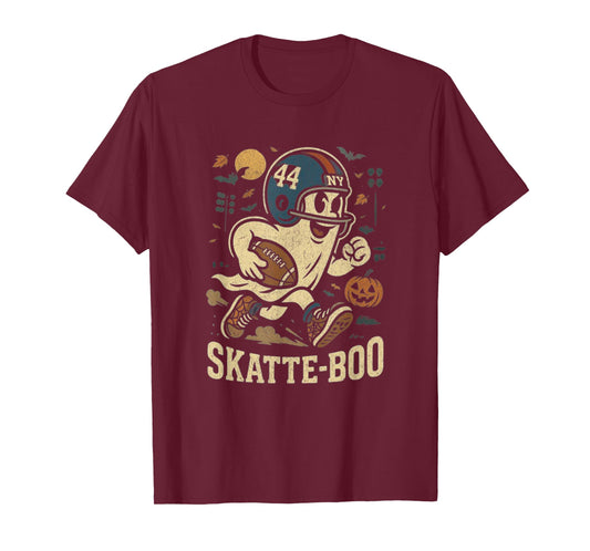 Vintage Cam Skattebo Skatte-Boo Cute Ghost Football Lovers T-Shirt