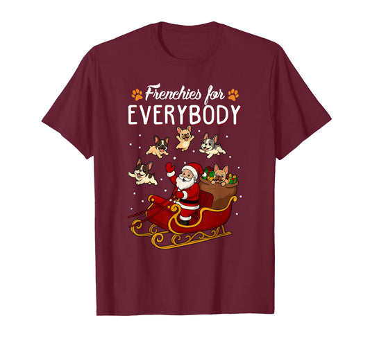 French Bulldog Dog Mom Men Women Kids Funny Christmas T-Shirt