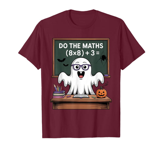 67 Teacher Halloween Ghost Six Seven Meme Do The Maths T-Shirt