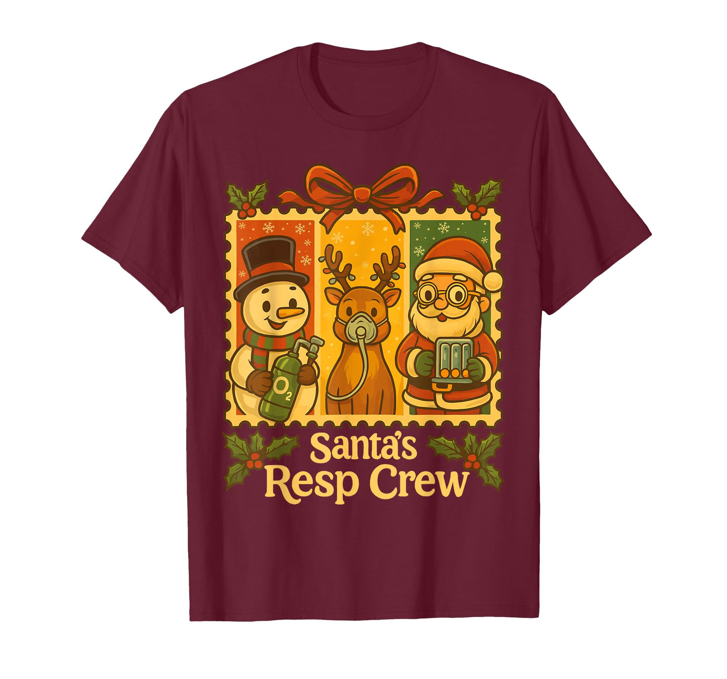 Christmas Respiratory Therapy Crew Xmas RT Nurse T-Shirt