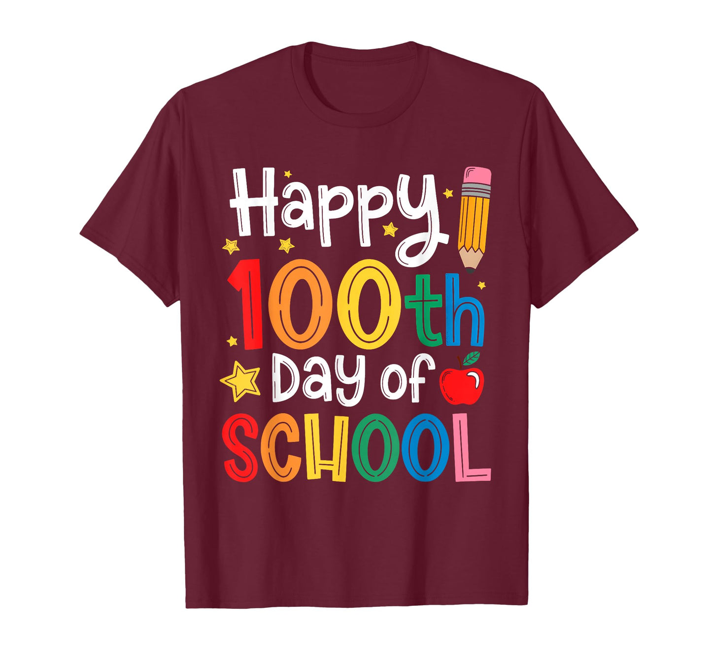 Happy 100 Days of School 100 Days Smarter for Kids Teacher T-Shirt
