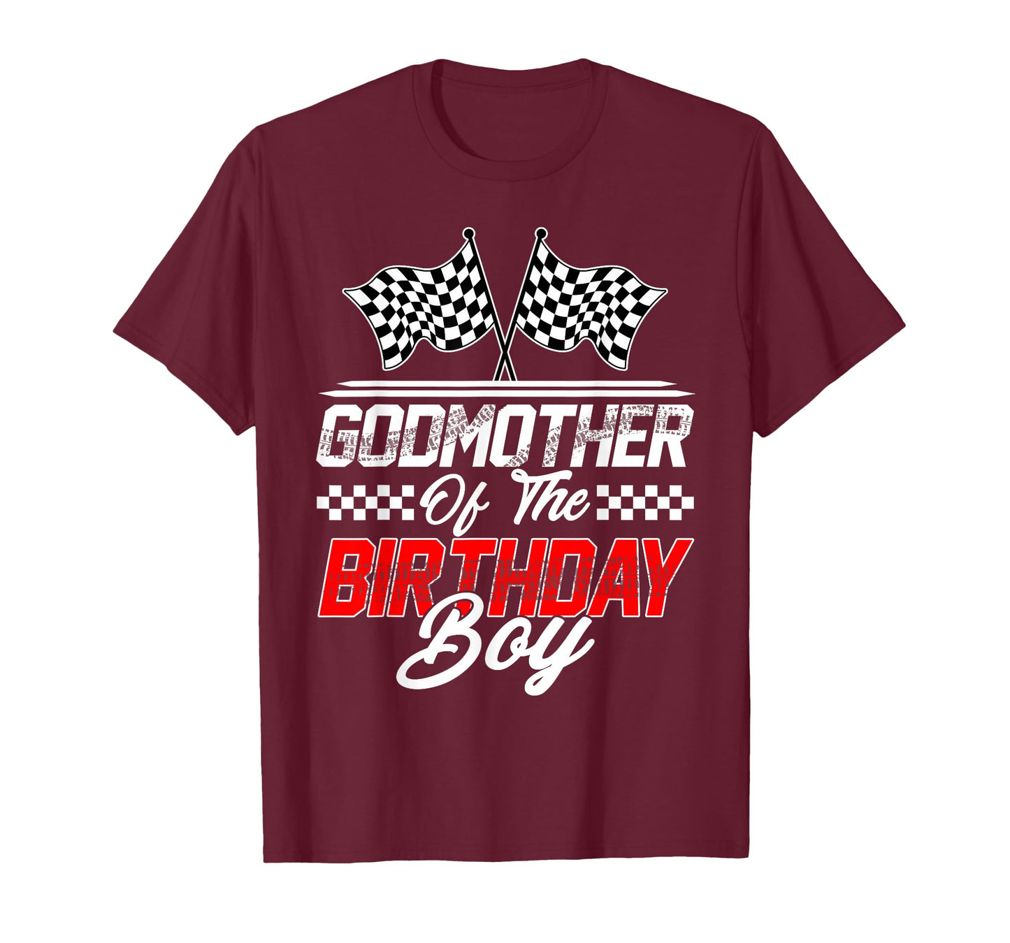 Race Car Godmother of The Birthday Boy Racing Family T-Shirt