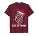 Funny Let It Flow Anatomy Heart Cardiac Nurse Santa Hat Xmas T-Shirt