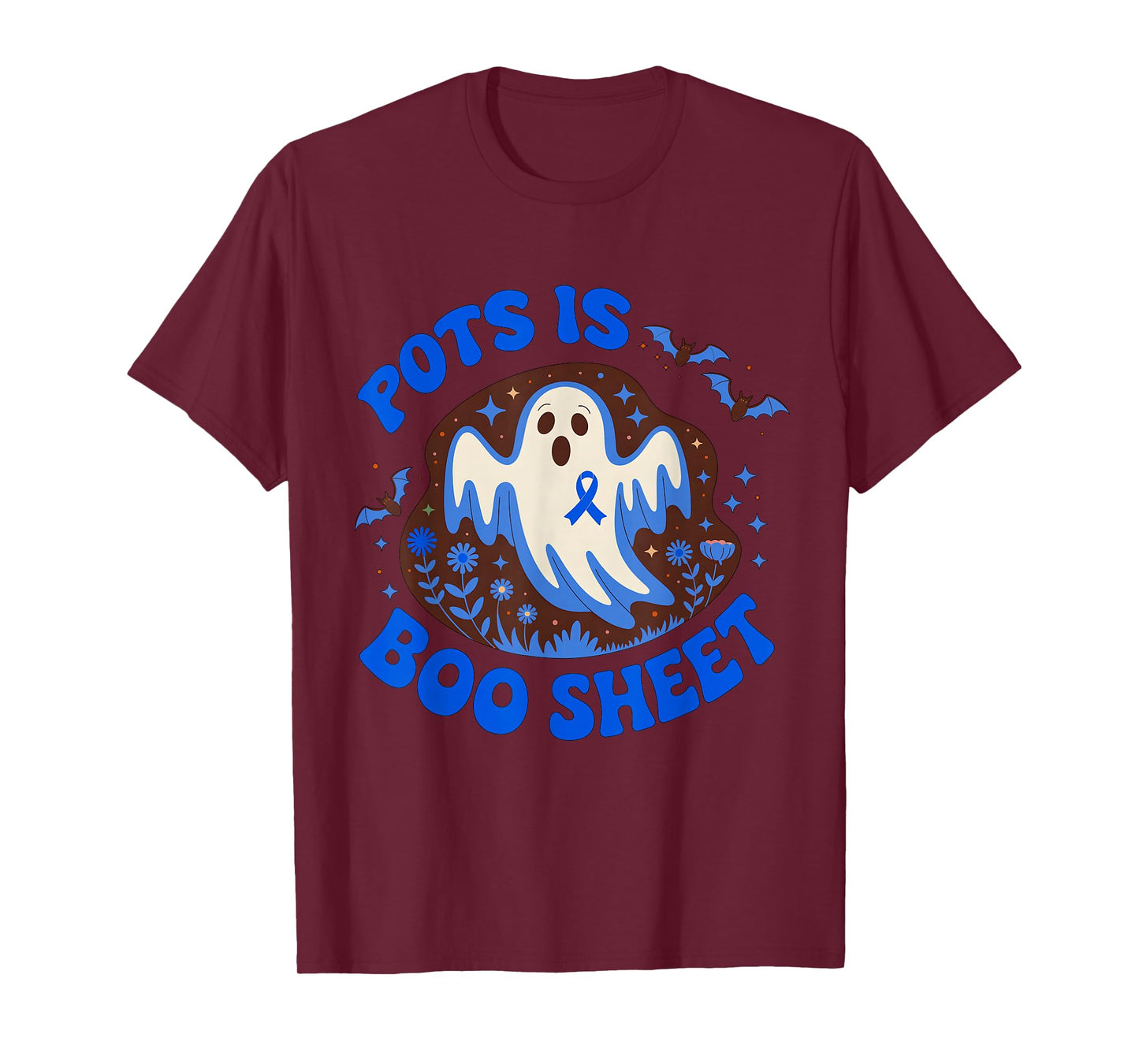 Postural orthostatic tachycardia Syndrome Boo Sheet Ghost T-Shirt
