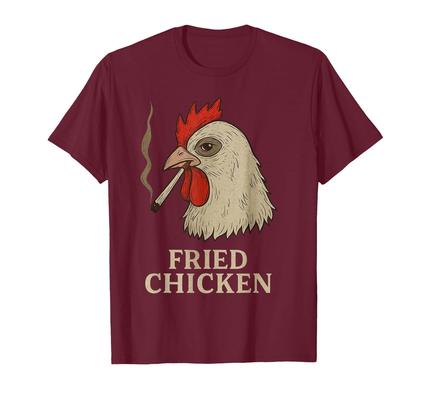 Weed Meme Funny Fried Chicken 420 Smoking Marijuana T-Shirt