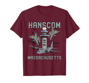 Hanscom AFB Massachusetts Air Force Base Fighter Jets Tee T-Shirt