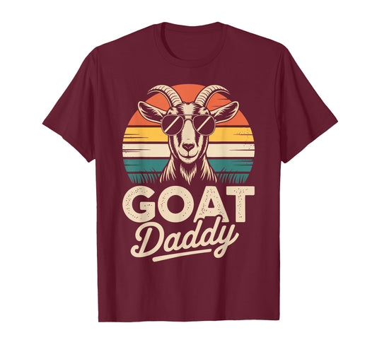 Goat Daddy Vintage Retro Goats Lover Men T-Shirt