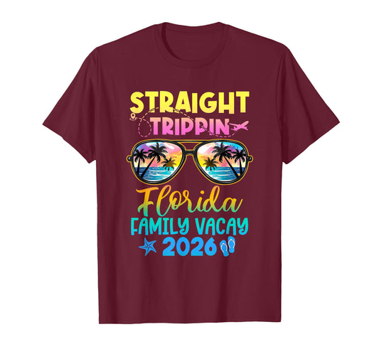 Family Vacation Florida 2026 Summer Holiday Matching T-Shirt
