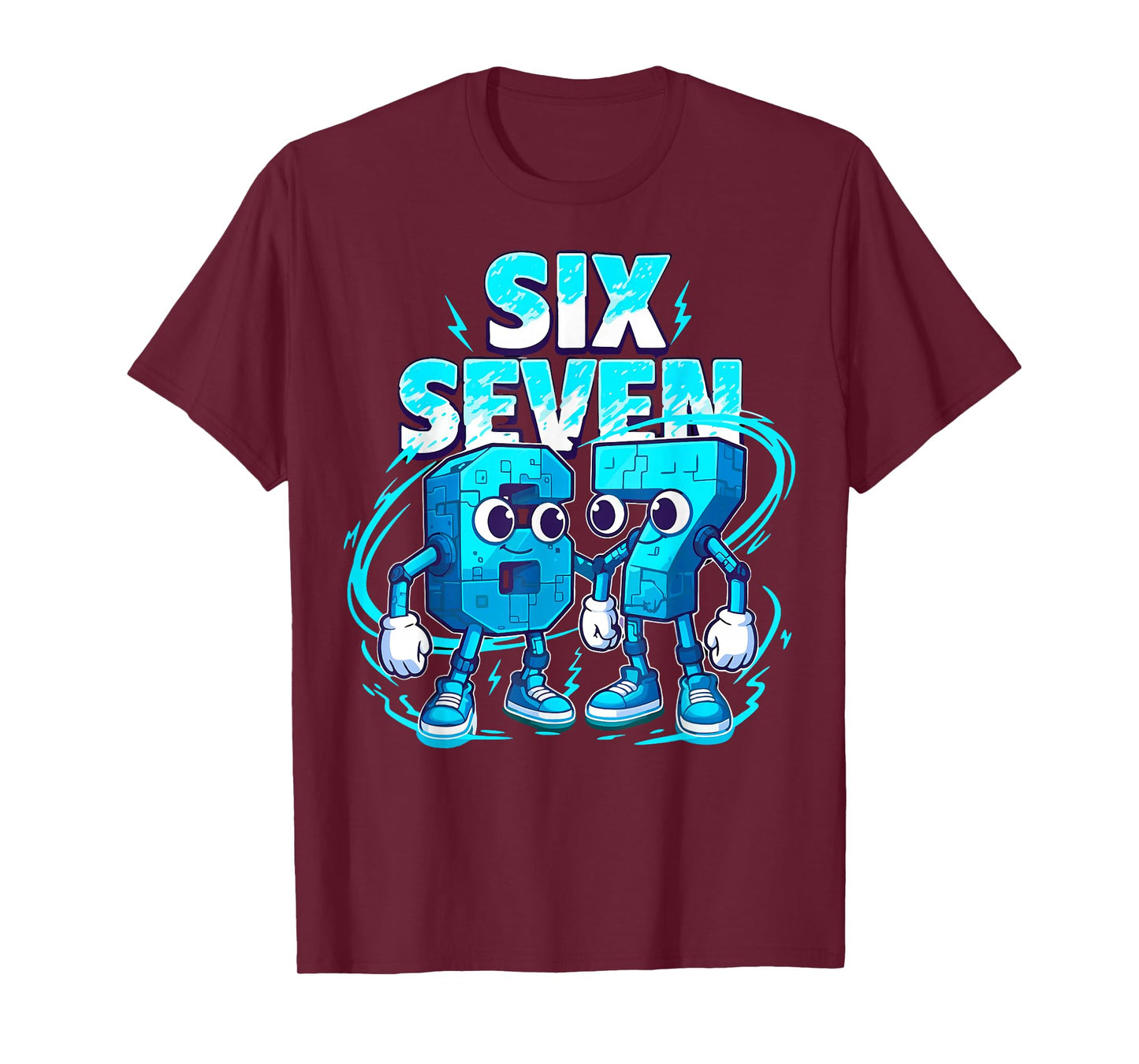 67 Six Seven 6-7 Funny Brainrot Meme Teens Gen Alpha Kids T-Shirt
