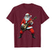 Christmas Santa Playing Guitar Rock Music Lover Xmas Holiday T-Shirt