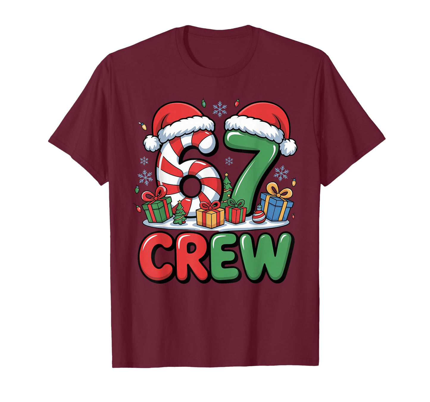 67 Meme Six Seven Funny Christmas Women Men Boys Girls Kids T-Shirt